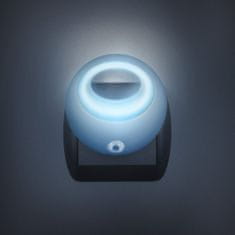 PHENOM LED nočna svetilka s senzorjem svetlobe modra
