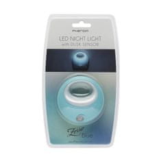 PHENOM LED nočna svetilka s senzorjem svetlobe modra