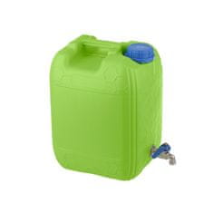 TIMMLUX Kanister za vodo 10L s kovinsko pipo zelen