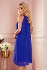 Numoco Ženska mini obleka Alizee modra XL