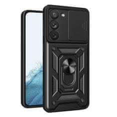 MG Hybrid Armor Camshield ovitek za Samsung Galaxy A14, črna