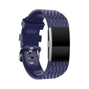 BStrap Silicone Diamond (Small) pašček za Fitbit Charge 2, blue