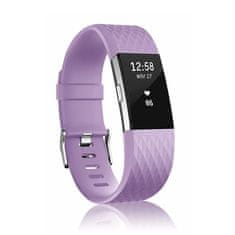 BStrap Silicone Diamond (Large) pašček za Fitbit Charge 2, lavender