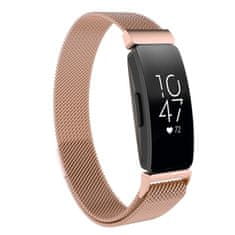 BStrap Milanese (Large) pašček za Fitbit Inspire, rose gold