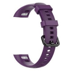 BStrap Silicone Line pašček za Honor Band 4, purple