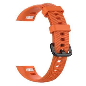 BStrap Silicone Line pašček za Honor Band 4, orange