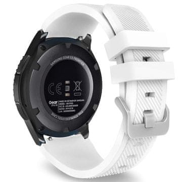BStrap Silicone Sport pašček za Samsung Gear S3, white