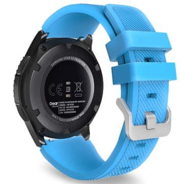 BStrap Silicone Sport pašček za Samsung Gear S3, light blue