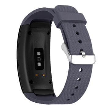 BStrap Silicone Land pašček za Samsung Gear Fit 2, purple gray