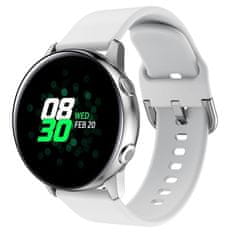BStrap Silicone v2 pašček za Samsung Galaxy Watch 42mm, white