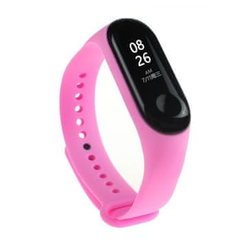 BStrap Silicone pašček za Xiaomi Mi Band 3/4, pink