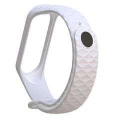 BStrap Silicone Diamond pašček za Xiaomi Mi Band 3/4, white