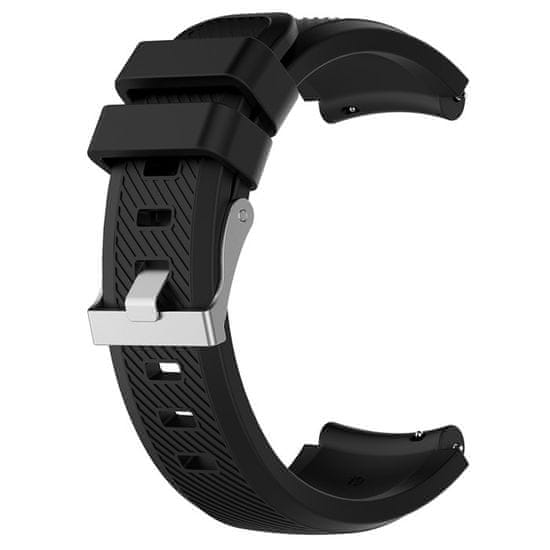 BStrap Silicone Sport pašček za Xiaomi Amazfit Stratos 2/2S/3, black