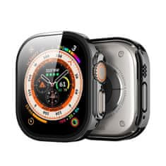 Dux Ducis Hamo ovitek z zaščitnim steklom za Apple Watch Ultra 49mm, črna