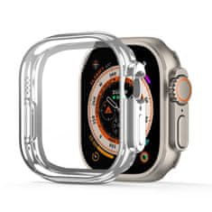 Dux Ducis Samo ovitek z zaščitnim steklom za Apple Watch Ultra 49mm, srebro