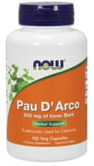 NOW Foods Pau D'Arco (Lapacho), 500 mg, 100 zeliščnih kapsul