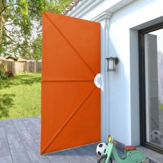 Vidaxl Zložljivo stransko platno za teraso terakota 300x150 cm