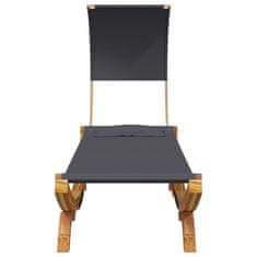 Vidaxl Viseča mreža s streho 100x216x162 cm trden les antracitna