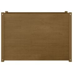 Vidaxl Vrtno cvetlično korito medeno rjavo 100x50x70 cm trdna borovina