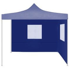shumee Profesionalen zložljiv vrtni šotor z 2 stranicama 2x2 m moder