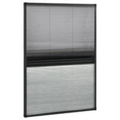 Vidaxl Plise komarnik za okna aluminij 80x120 cm s senčilom