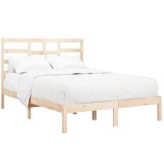 Vidaxl Posteljni okvir iz trdnega lesa 120x200 cm