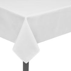 Vidaxl 5 x Namizni Prt Bele Barve 250 x 130 cm