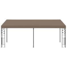 Vidaxl Paviljon za namestitev na steno 6x3x2,5 m taupe