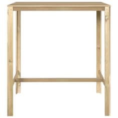 Vidaxl Barska miza 110x60x110 cm impregnirana borovina