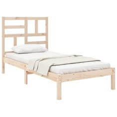 Vidaxl Posteljni okvir iz trdnega lesa 75x190 cm 2FT6