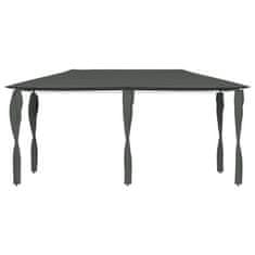 Vidaxl Paviljon s stranico 3x6x2,6 m antraciten 160 g/m2