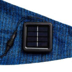 shumee HI Senčno jadro s 100 LED diodami, svetlo modro, 3,6x3,6x3,6 m