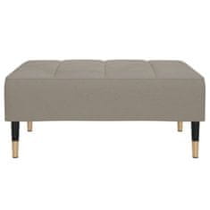 Vidaxl Stolček za noge svetlo siv 78x56x32 cm žamet