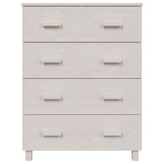 Vidaxl Komoda HAMAR bela 79x40x103,5 cm trdna borovina