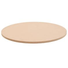 Greatstore Površina za mizo okrogla iz MDF-ja 700x18 mm