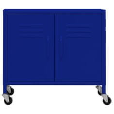 Vidaxl Omara za shranjevanje mornarsko modra 60x35x49 cm jeklo