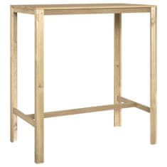 Vidaxl Barska miza 110x60x110 cm impregnirana borovina