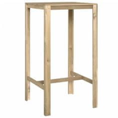 Vidaxl Barska miza 60x60x110 cm impregnirana borovina