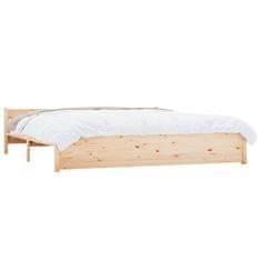 Vidaxl Posteljni okvir iz trdnega lesa 180x200 cm 6FT