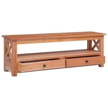 Greatstore TV omarica 115x30x40 cm trden mahagonij