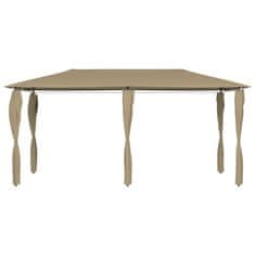 Vidaxl Paviljon s stranico 3x6x2,6 m taupe 160 g/m2