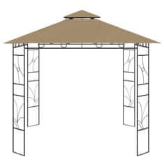 Vidaxl Paviljon 3x3x2,7 m taupe 160 g/m2