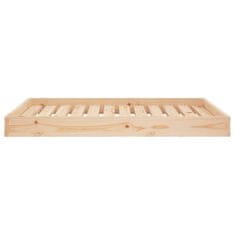 Vidaxl Pasja postelja 101,5x74x9 cm trdna borovina
