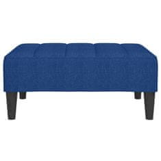 Vidaxl Stolček za noge moder 78x56x32 cm blago