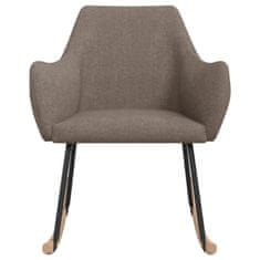 Vidaxl Gugalni stol taupe blago