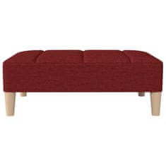 Vidaxl Stolček za noge vinsko rdeč 78x56x32 cm blago