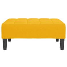 Vidaxl Stolček za noge rumen 78x56x32 cm žamet