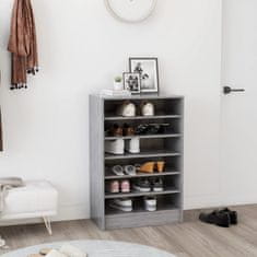 Vidaxl Omara za čevlje betonsko siva 60x35x92 cm iverna plošča