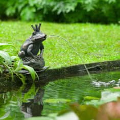 shumee Ubbink Vrtna fontana v obliki žabe s krono