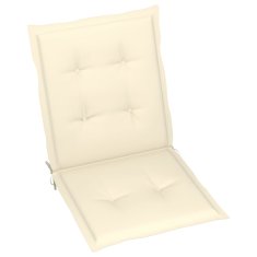 Vidaxl Blazine za vrtne stole 6 kosov krem 100x50x3 cm oxford tkanina